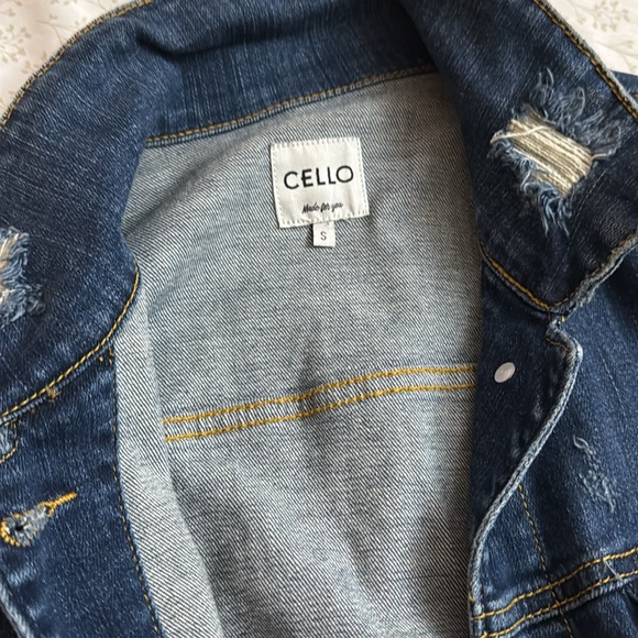 Long Ripped Jean Jacket - Picture 2 of 2